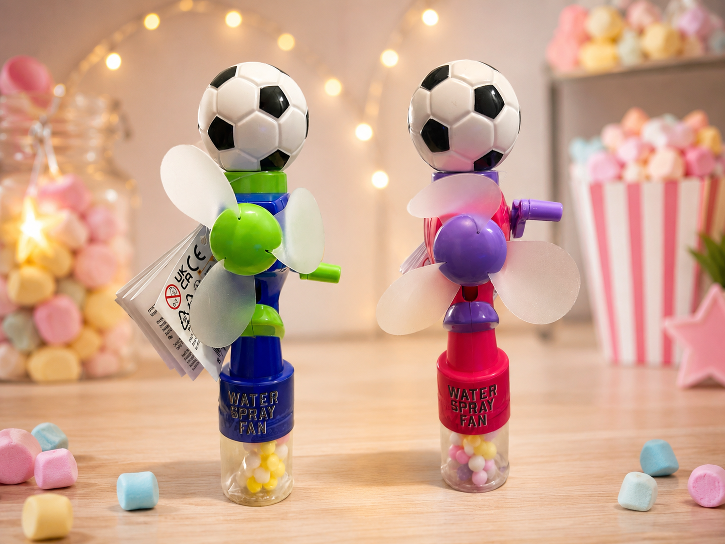 Mini Ventilateur Spray Eau  Bonbon ⚽️