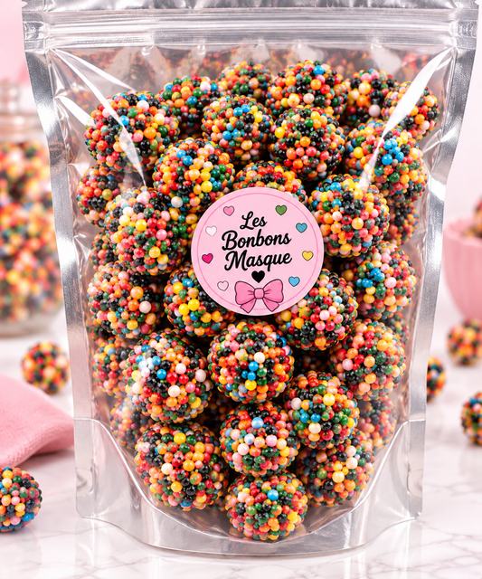 Boule Cratère Multicolore bonbons Acidulés(100g)