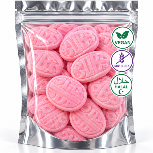 Bubs Ovale Fraise et Grenade Vegan  (100G)Nouveauté