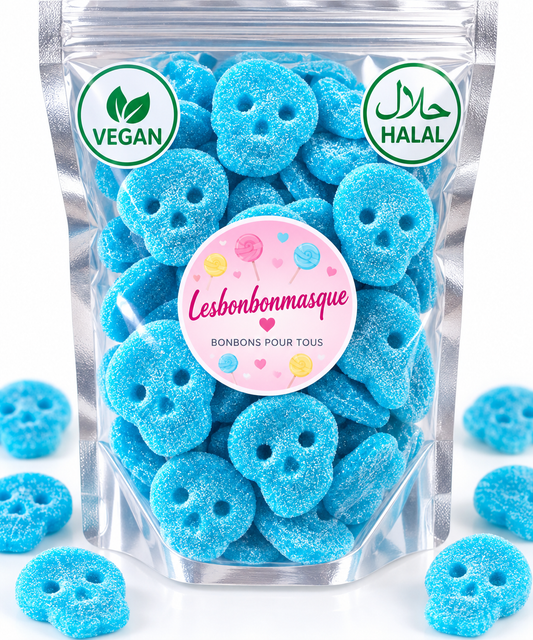 Crânes Suédois Framboise  Acidulés (100g)