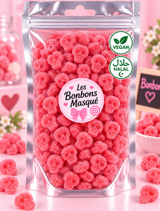 Bubs Mini Crânes Raspberry (100g)