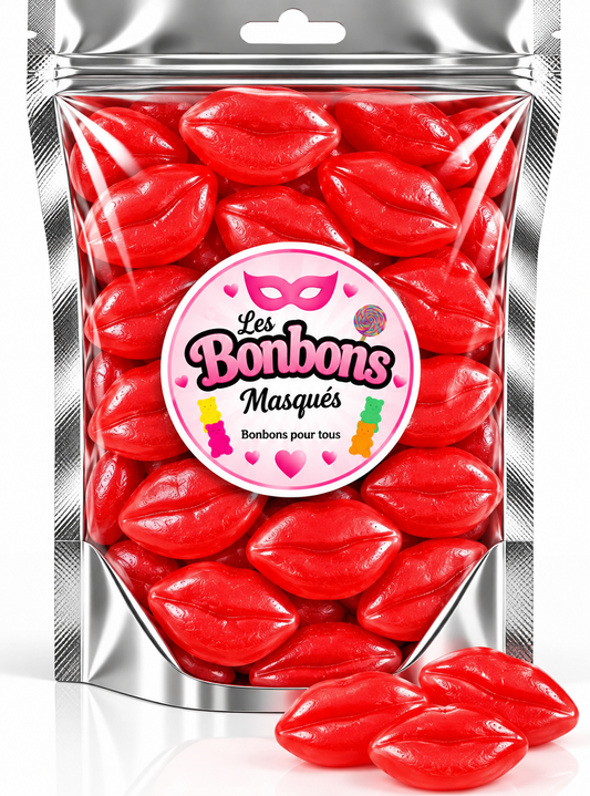 Lévres Rouge Lisse Fraise Fourrée  (100g)