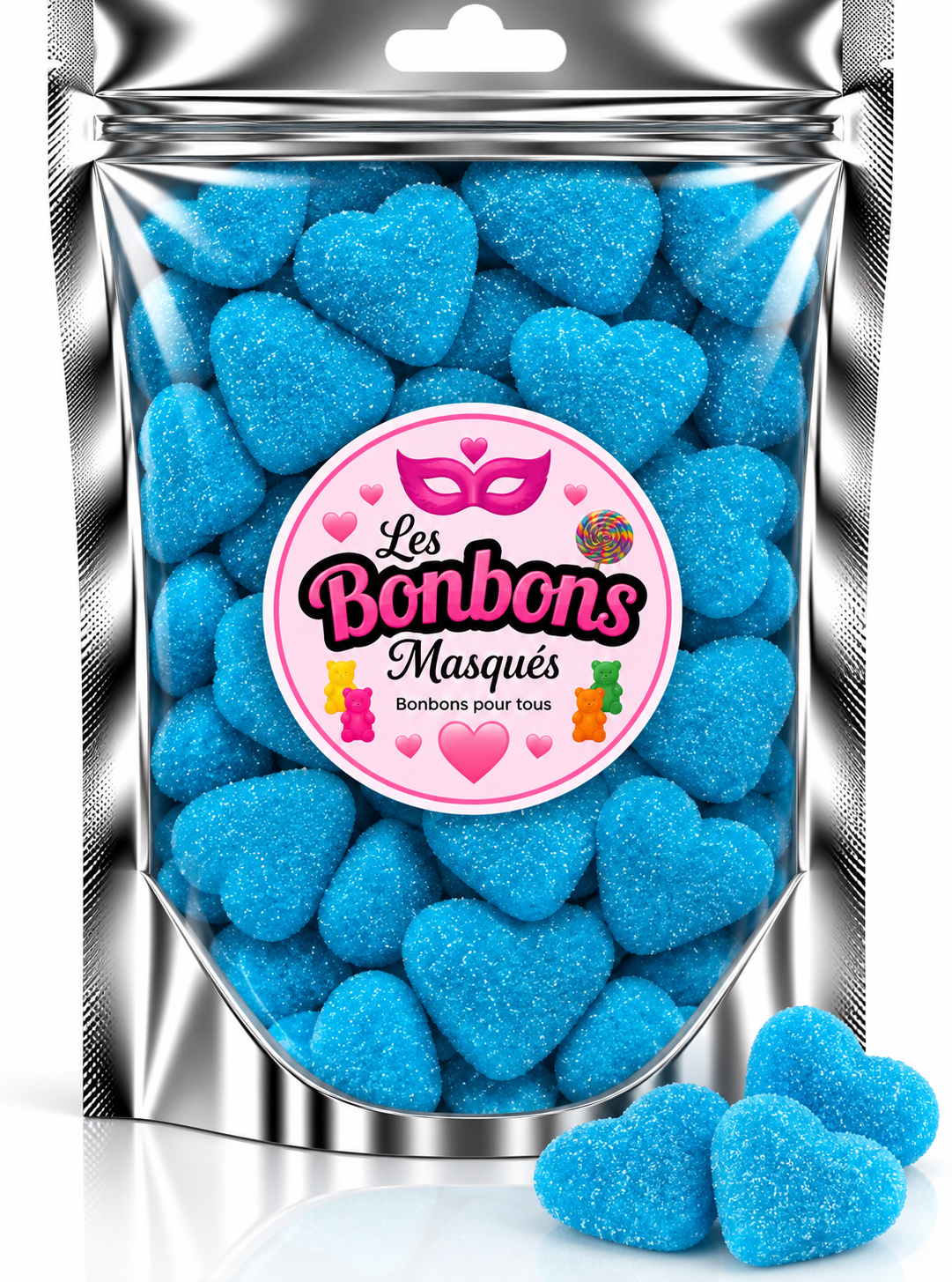 Coeur Fourré Framboise Sucré par (100g)