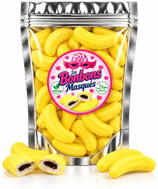 Banane Guimauve  Fourré Chocolat (x3)
