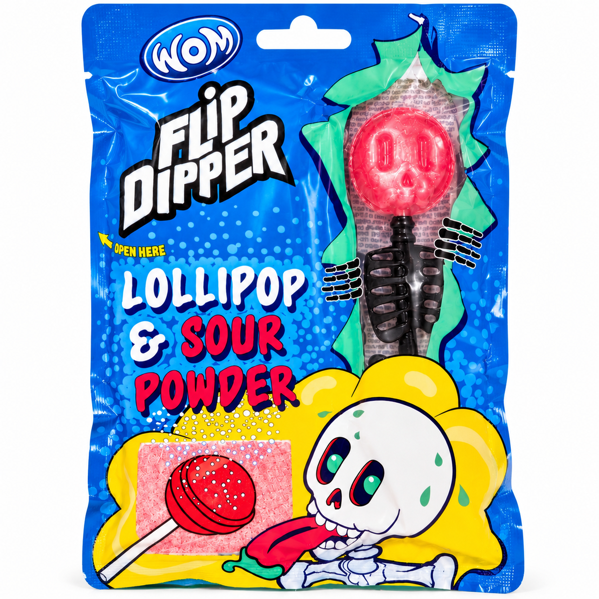 🍭 Flip Dipper – Lollipop & Sour Powder 💀🍓Sucette #Nouveauté