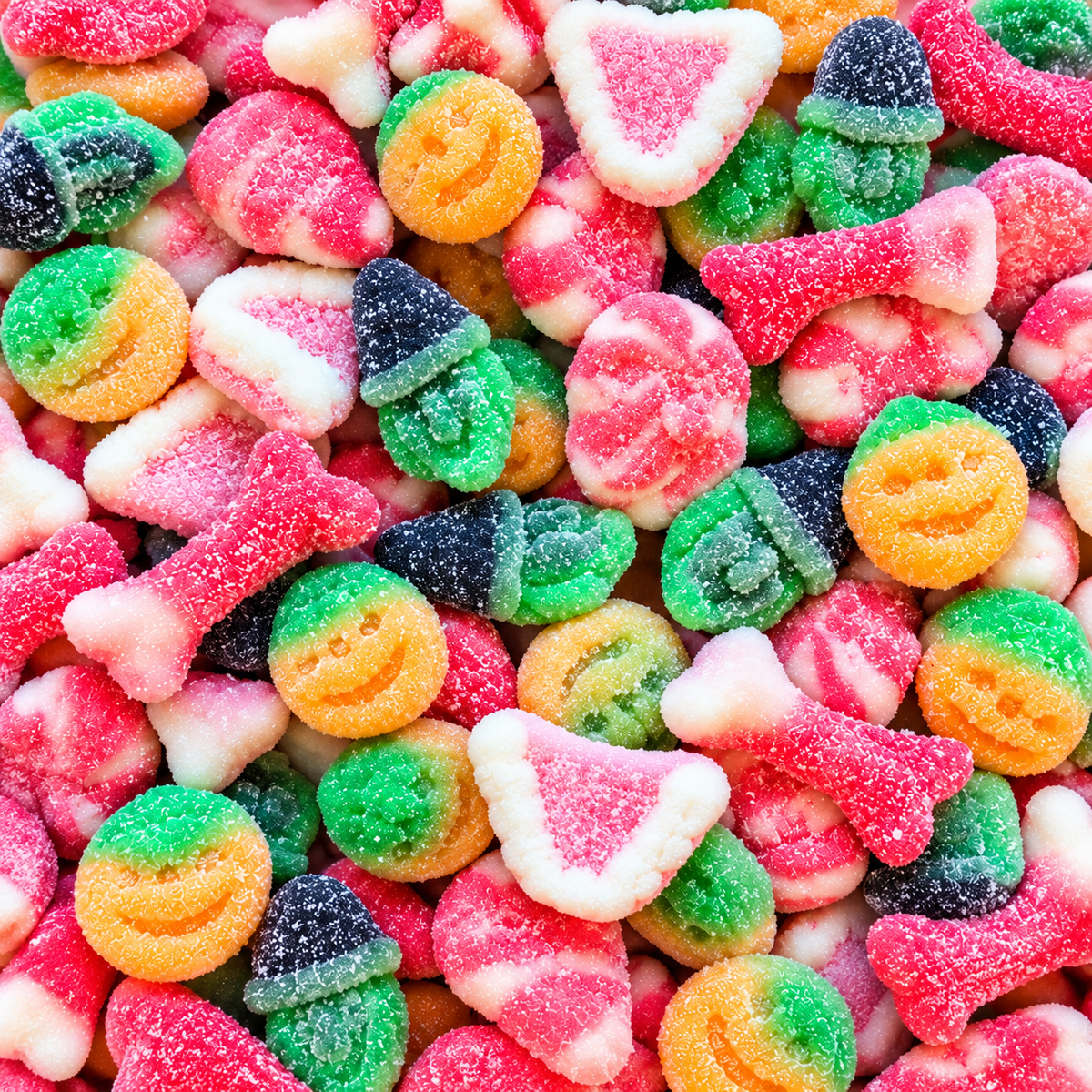 Assortiment de Bonbons d’Halloween Sucrés (100g)