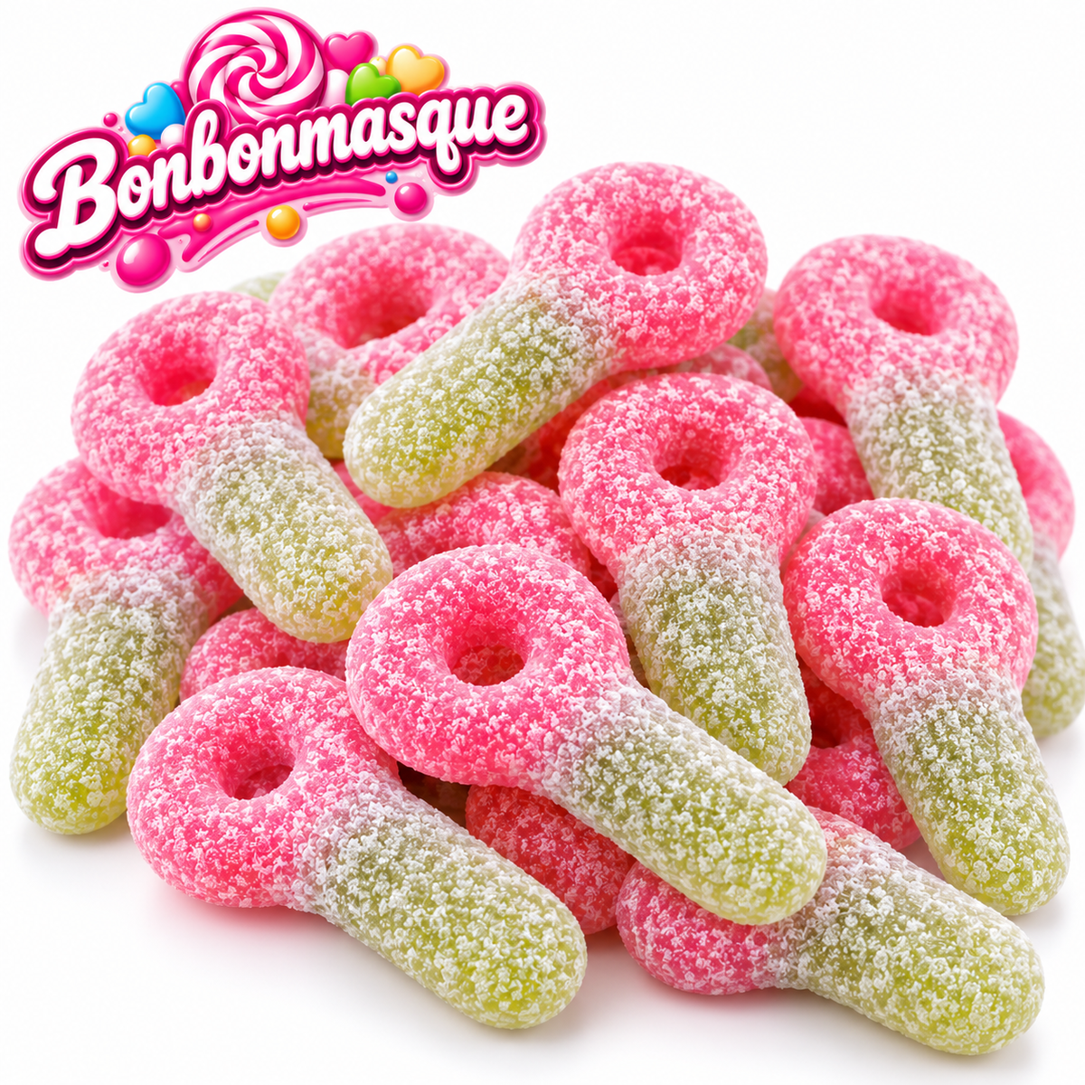 Tétines Pastèques 🍉 Acidulées Vegan (100g)