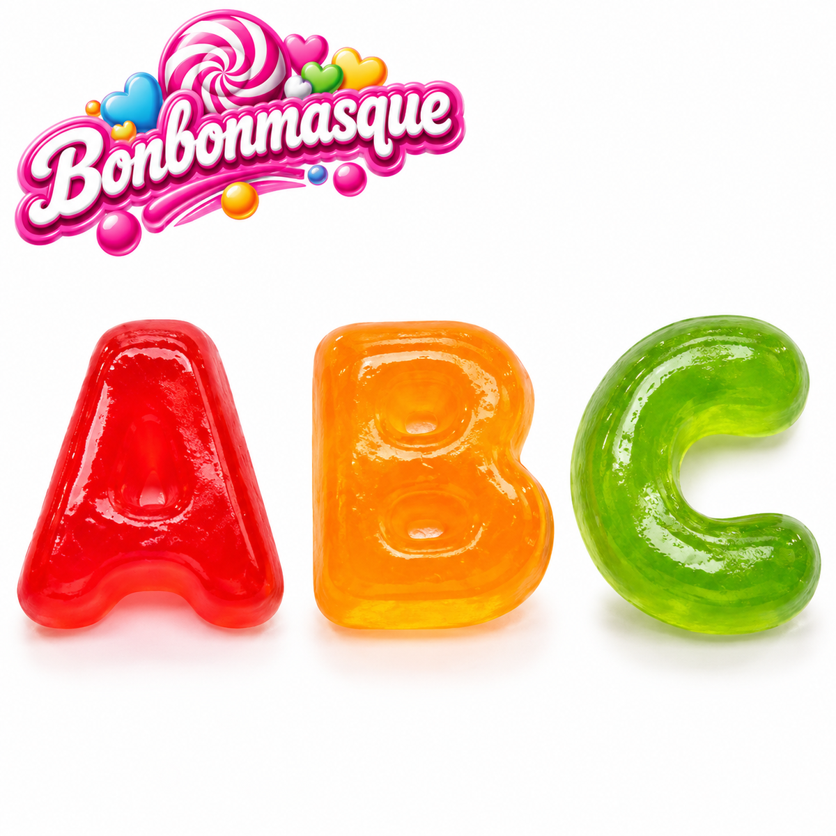 Lettre Alphabet  Bonbon Lisse (100G)