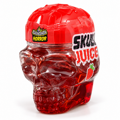 Crâne Halloween  & Cuillère en Dextrose Funny Candy Horror – Bonbon Gélifié Rouge en Pot Tête de Mort Original 🎃💀&
