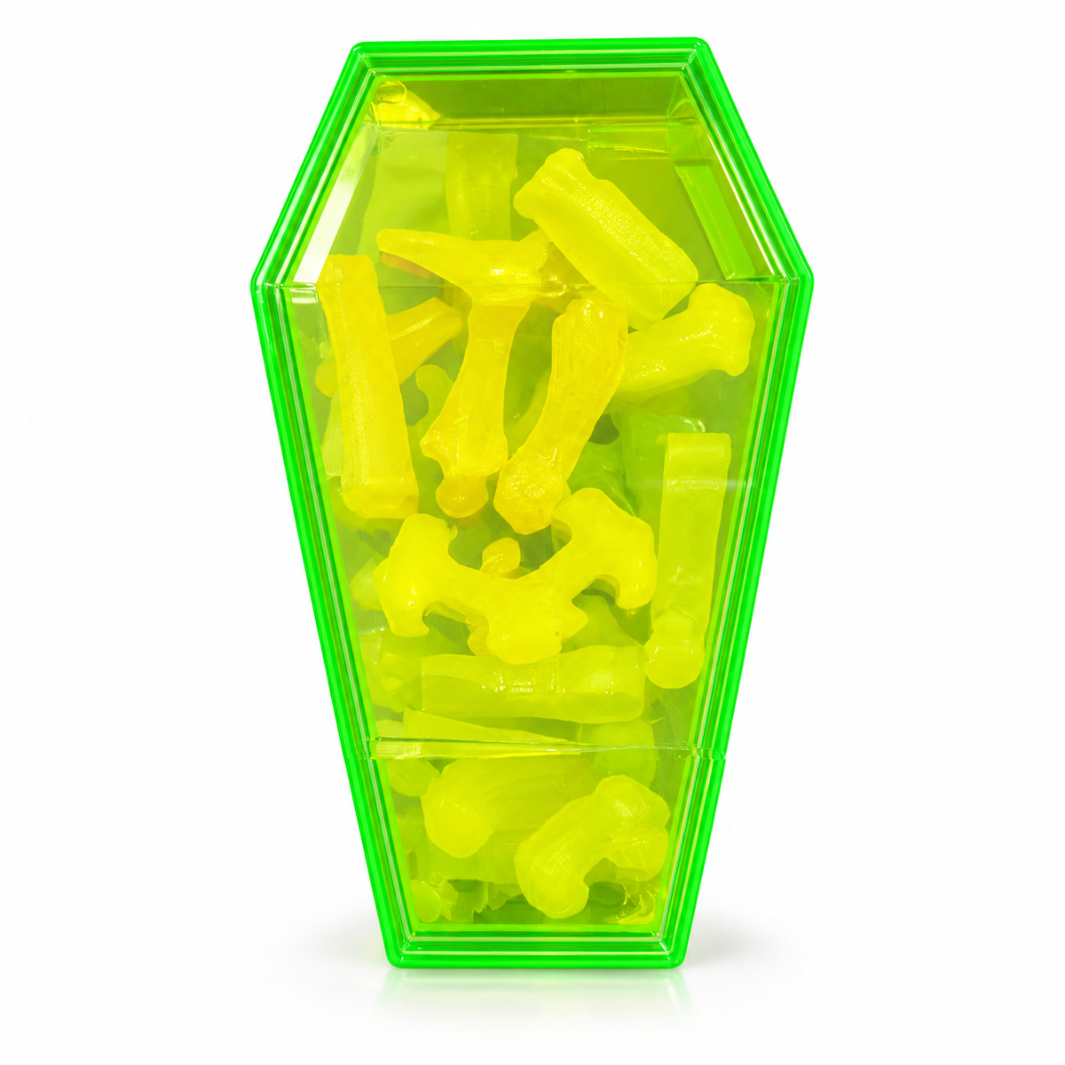 Bonbons Squelettes en Cercueil Vert Fluo Halloween 💀💚#Nouveauté
