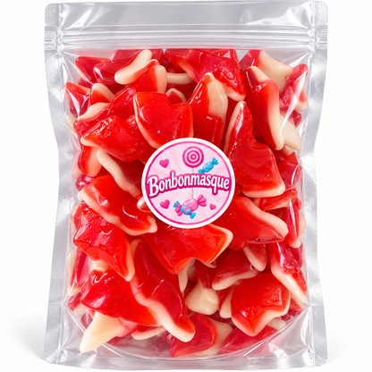 🍓 Bonbons Mystères Lisses Acidulés – Fraise 🍓 (100g)