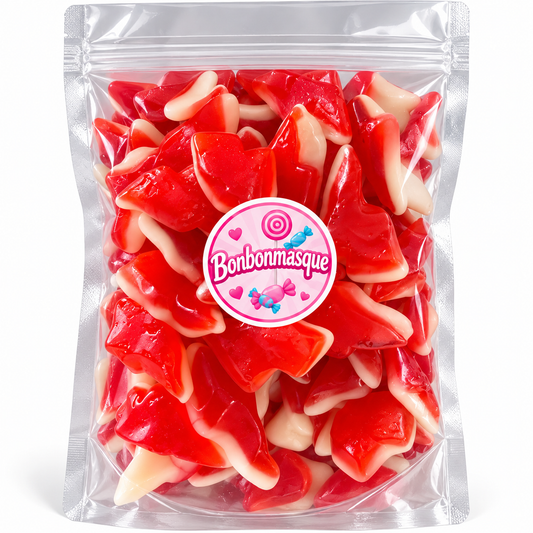 🍓 Bonbons Mystères Lisses Acidulés – Fraise 🍓 (100g)