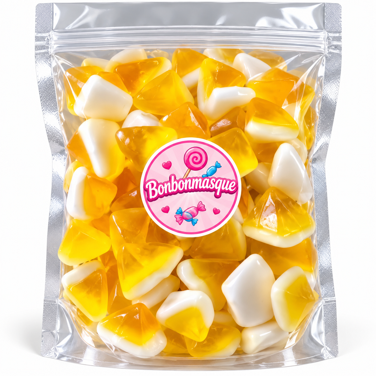 🍍 Bonbons Mystères Lisses Acidulés – Ananas 🍍 (100g)