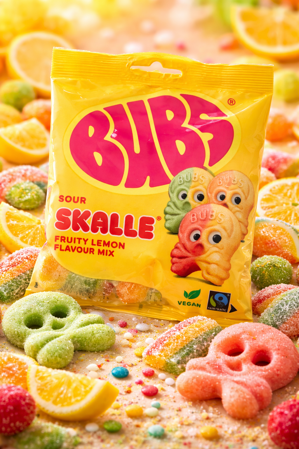Bubs Citron Fruit Acidulé 🍋Vegan 90G