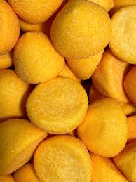 Balle de golf à la guimauve sucrée goût pêche (100g) - Lot de 11